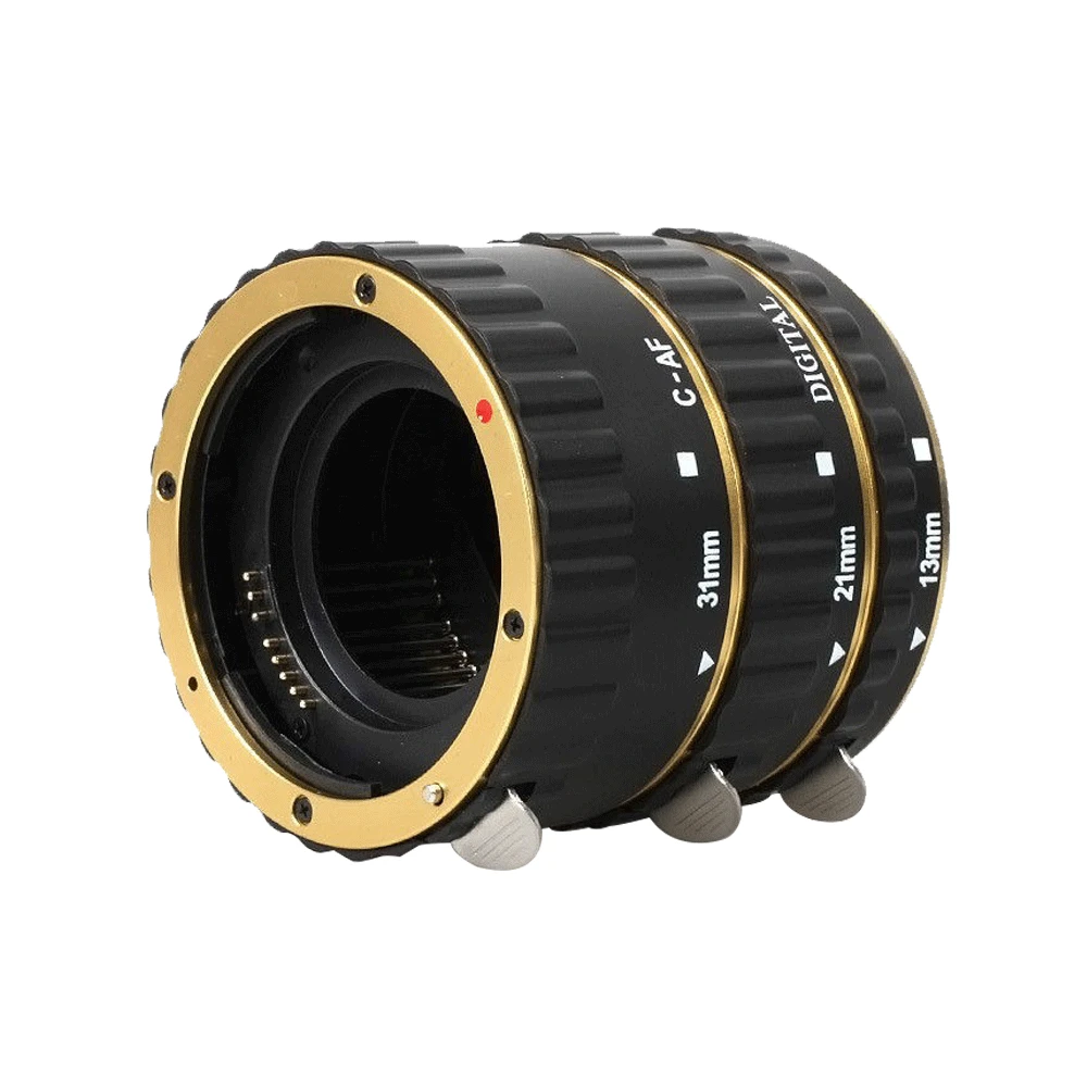 INSEESI Золотое металлическое Крепление с автофокусом AF макро Удлинительное Кольцо
