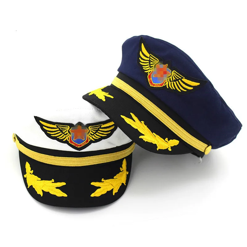Cotton Navy Hat Cap for Men Women Children Fashion Flat Army Sailor Captain Uniform Boys Girls Pilot Caps Adjustable | Аксессуары для