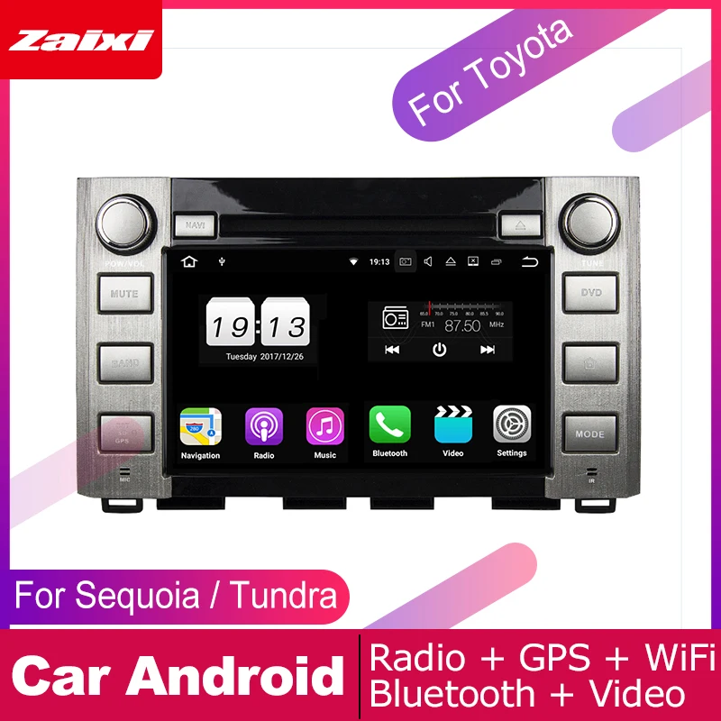 Android автомобильный dvd gps мультимедийный плеер для Toyota Sequoia Tundra 2014 2015 2016 навигация