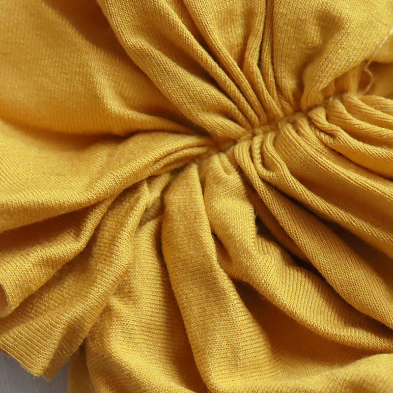 Детские Тюрбан с цветком Шапки шапка для новорожденных мальчиков и девочек