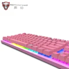 Клавиатура Motospeed CK82 игровая механическая, RGB-подсветка, 87 клавиш, USB, проводная, лазерная, эргономичная