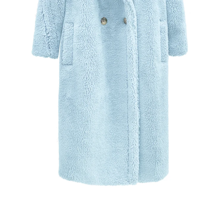 new women fashion faxu fur coat long coat oversized design warm protected
