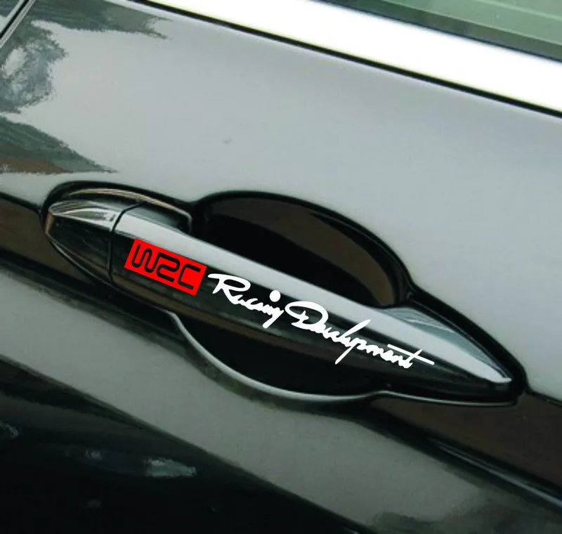 Наклейки для ручек автомобиля WRC Rally виниловые наклейки JDM в полоску тюнинг дверей