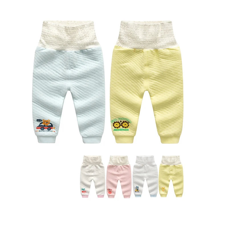 Пижама унисекс с высокой талией для мальчиков и девочек Мягкое хлопковое нижнее