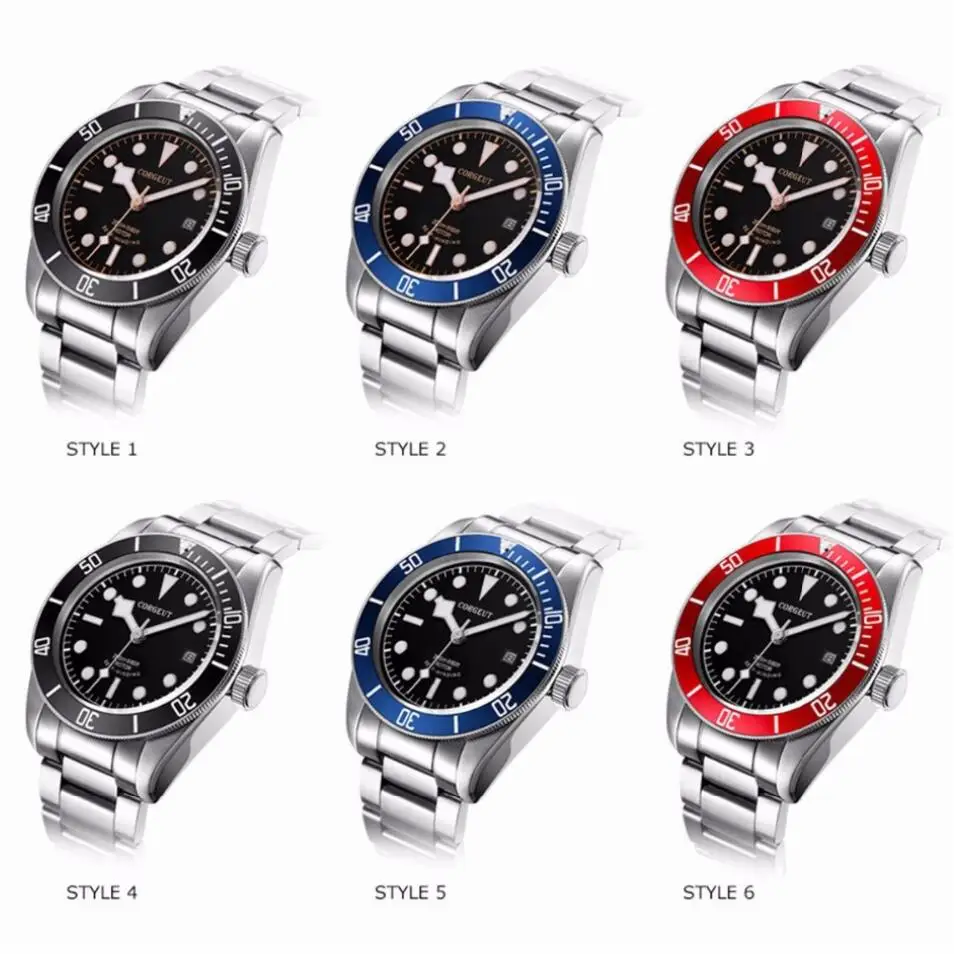 Часы мужские механические водонепроницаемые в стиле милитари 41 мм|Мужские часы| |