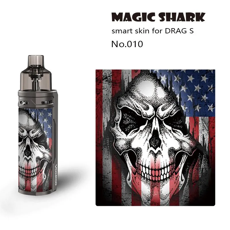 Original 3M PVC Devil USA Flag Flower Stereo Cover Case Sticker Skin Tape Film for Voopoo DRAG S | Мобильные телефоны и