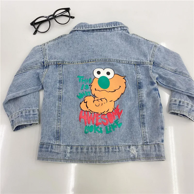 

Denim Jacket Children's Clothing for Girls Boys Fashion Lapel Jackets Clothes Child boy Spring and Autumn Style Cotton Outerwear