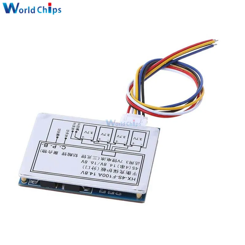 Флюоресцентная плата BMS PCM с защитой от перезаряда и разряда 12 8 а 14 в/18650 в