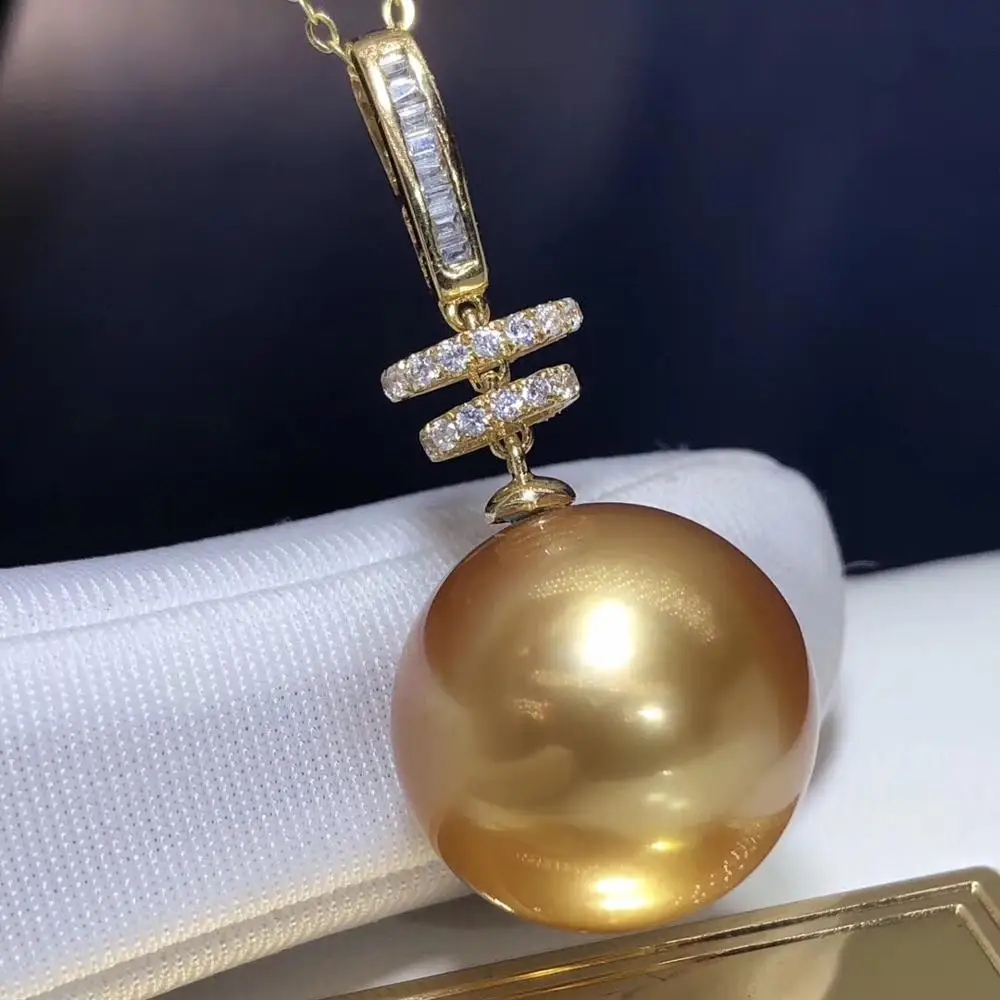 Ювелирные изделия из 18 каратного желтого золота натуральный Океанский золотой