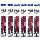 2021 новые VER009 USB 3,0 PCI-E VER 009S Экспресс 1X 4x 8x 16x удлинитель Pcie Riser карта адаптера SATA 15pin до 6 Pin Мощность