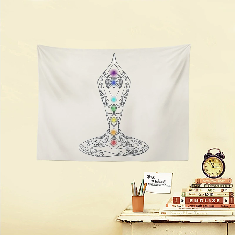 Сказочный персонализированный гобелен чакра линия звездное небо геометрический