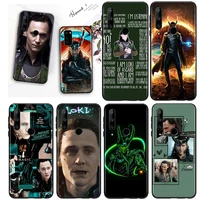 marvel avengers loki for honor 8s 8c 8x 8a 8 7s 7a 7c max prime pro 2020 2019 anti fall silicone black phone case