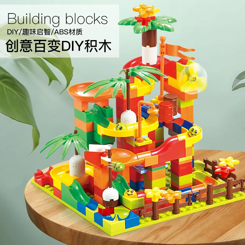 

Детские развивающие и вставляемые игрушки, разные сцены, скользящие строительные блоки, креативный подарок «сделай сам»