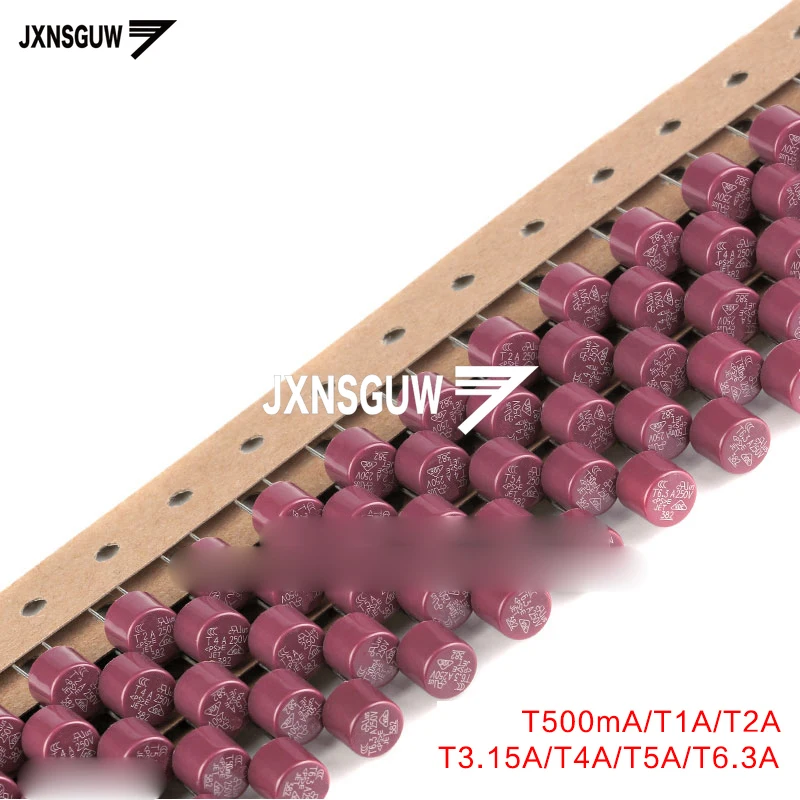 

20PCS 382 round fuse 250V slow break T500mA T1A T2A T3.15A T4A T5A T6.3A fuse round slow break fuse