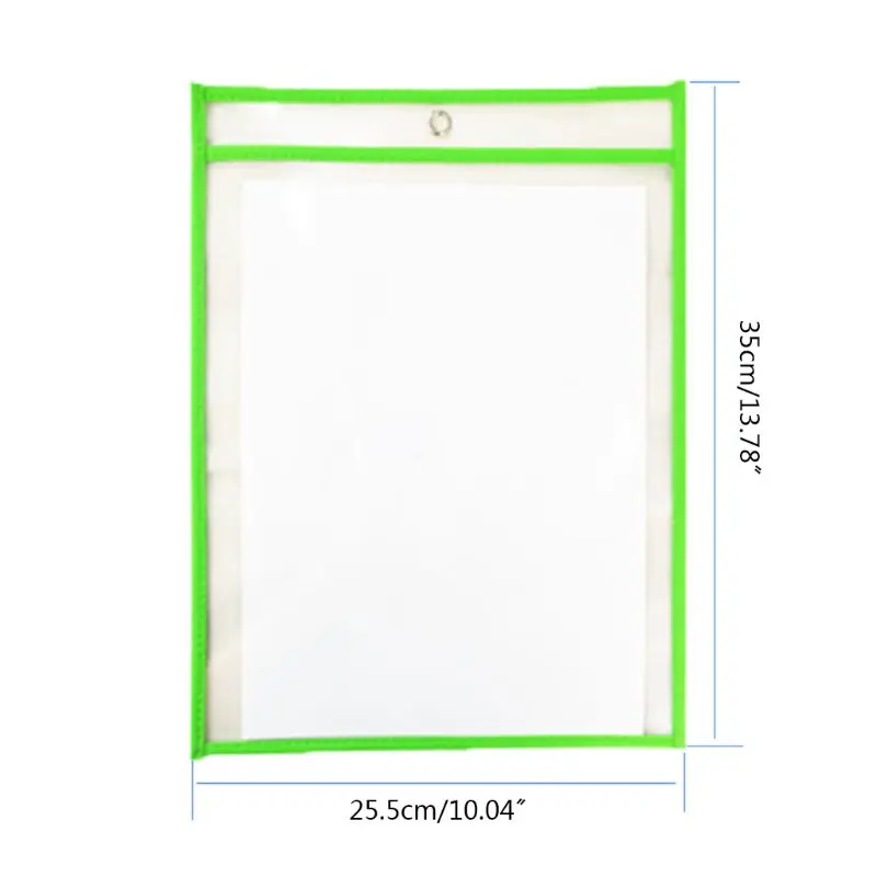 

HUYU 20 Pcs/Set Puzzle Toys Dry Brush Bag Can Be Reused PVC Transparent Drawing Toy