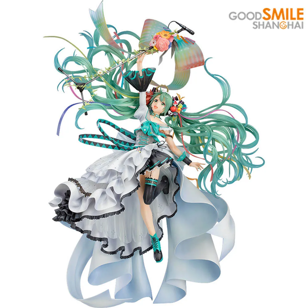 

Хорошая улыбка, оригинальное памятное платье Vocaloid Hatsune Miku Ver. Коллекционная статуя в масштабе 1/7 ГСК, аниме фигурка, Игрушечная модель
