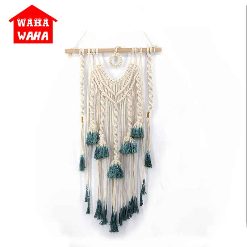 Скандинавский простой креативный Плетеный богемный гобелен украшение на стену