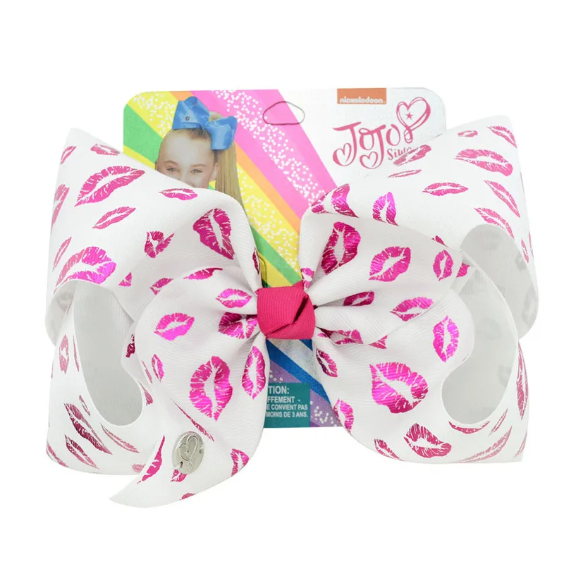 Большой бант для волос в виде флага США девочек украшение стиле Джоджо ручная