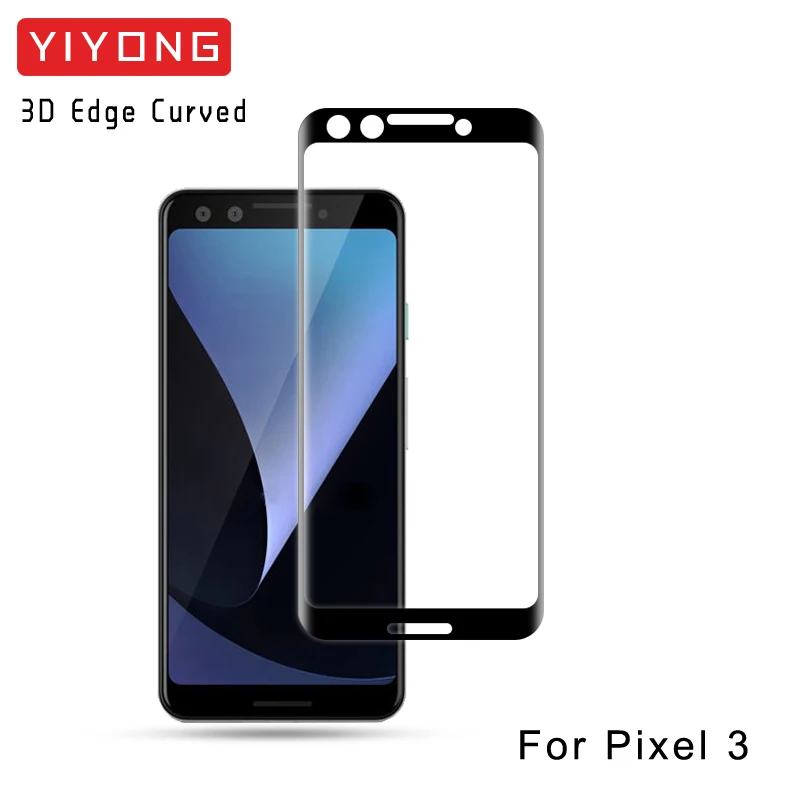 YIYONG 3D Edge изогнутое стекло для Google Pixel 3 XL закаленное стекло Защита экрана для Google Pixel 3A XL Pixel 2 XL Pixe3 стекло - Цвет: For Pixel 3