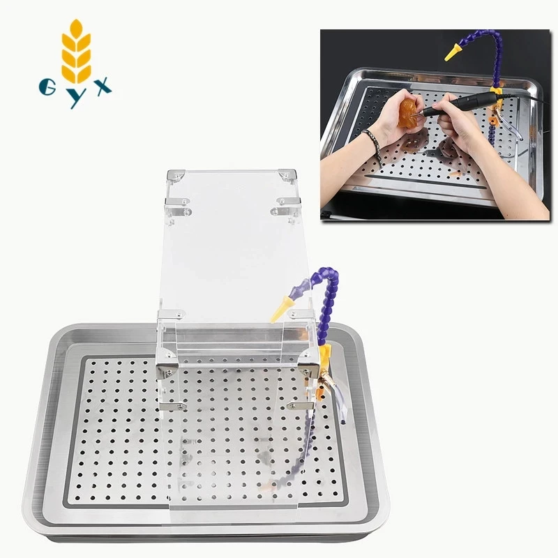 

Emerald water circulation pump desktop grinder engraving workbench desktop anti-folding plate engraving cooling drip tool
