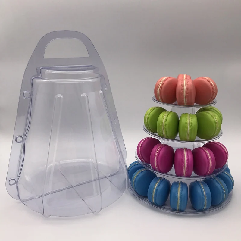 4/6 слоев Macarons Дисплей Башня башня из кексов держатель многофункциональный десерт