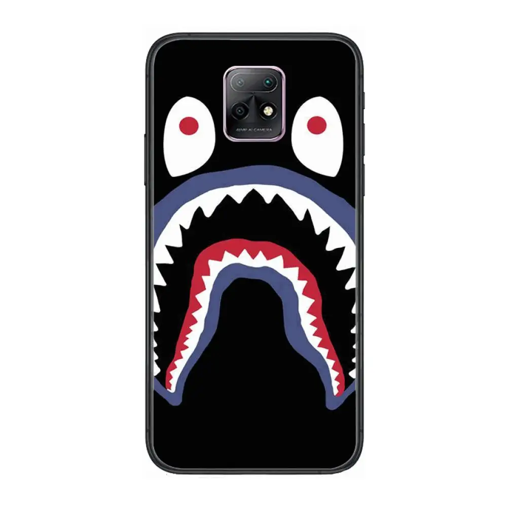 

Shark Luxury Fashion Phone Case For XiaoMi Redmi 10X 9 8 7 6 5 A Pro S2 K20 T 5G Y1 Anime Black Cover Silicone Back Pretty