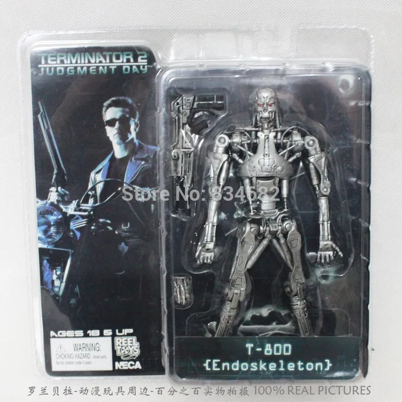 J.G Chen Free Shipping NECA The Terminator 2 Judgment Day T-800 Endoskeleton PVC Action Figure Robot Toys 7&quot 18CM | Игрушки и хобби