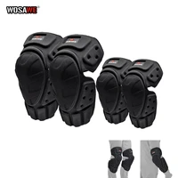 wosawe motorcycle knee guard body protection motocross knee pads and elbowpads skiing skateboard pulley riding protective gear