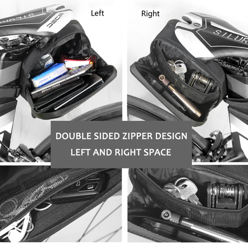 Велосипедная сумка на седло WILD MAN твердая оболочка защита от дождя