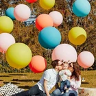 Круглые и овальные латексные шары 1836 дюйма, Свадебный декор, гелиевые большие огромные шарики для день рождения вечерние праздничные надувные воздушные шары