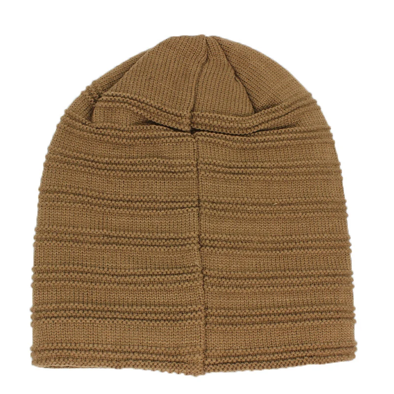 Шапка бини ALTOBEFUN Мужская зимняя шапка из искусственного меха теплая мешковатая