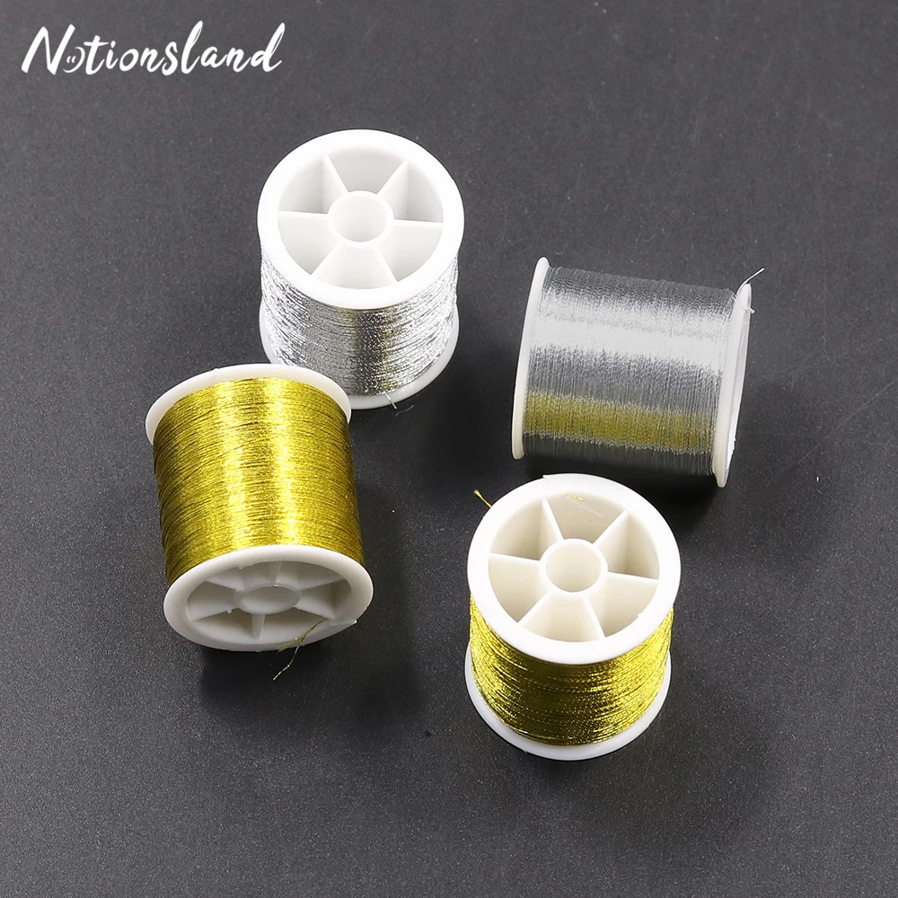 2/4 шт. прочные металлические нитки для вышивки ниточки вязания крючком швейной