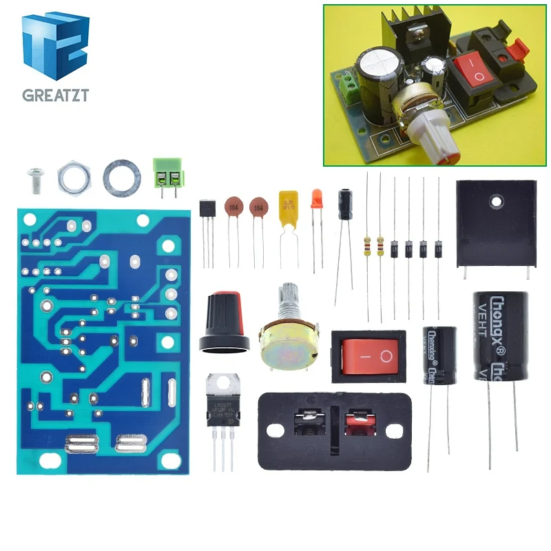 Понижающий модуль питания LM317 регулируемый регулятор напряжения сбрасываемый