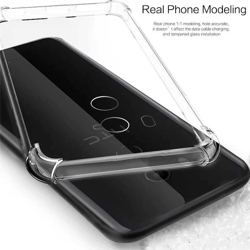 Ударопрочный силиконовый чехол из ТПУ для HTC U11 Eyes U12 Life Plus U Play Ultra U19E Desire 12 19 12S|case for