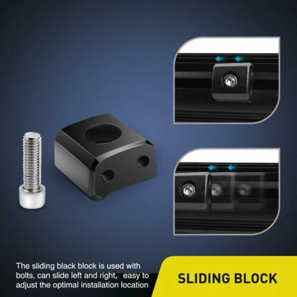 

Durable Portable Practical Light Bar Bracket Aluminum Alloy Black Bracket