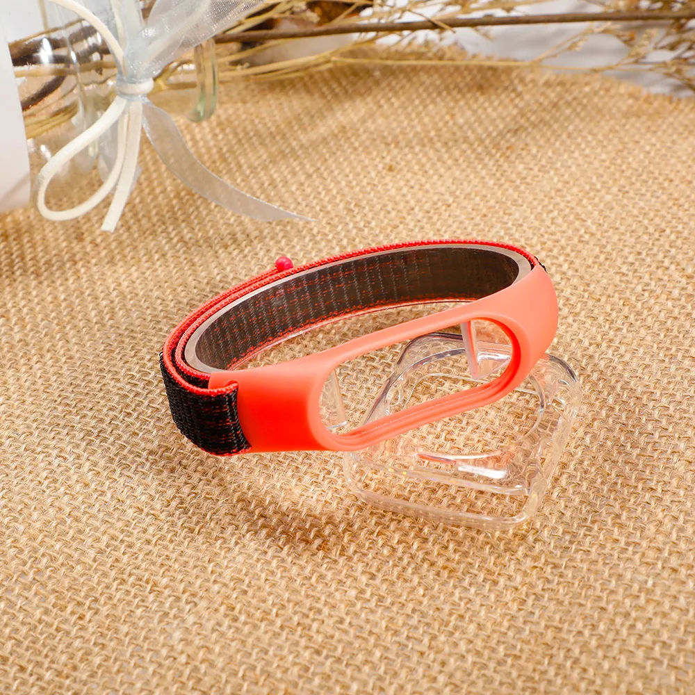 Pulseira mi band 4 ремешок для xiaomi mi band 4 3 спортивный нейлоновый ремешок для часов дышащий браслет ремешок для часов Смарт часы аксессуары 4