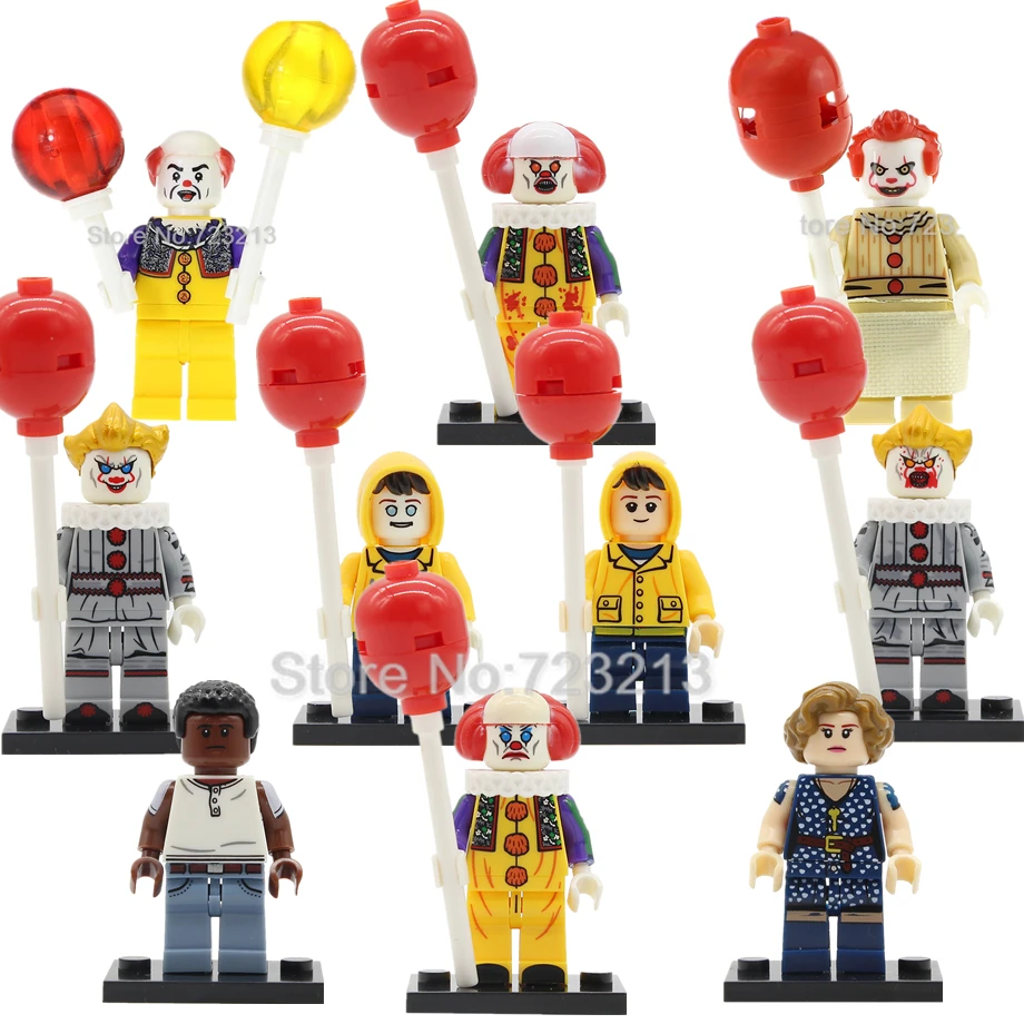 Фильм это фигурка Одиночная Pennywise Stephen King's It Beverly Marsh Джордж Mike Hanlon модель клоуна строительные блоки кирпичи игрушки