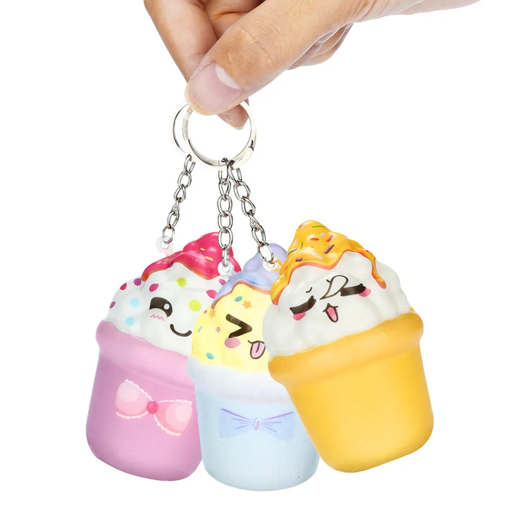 

Simulation Squishies Kawaii Ice Cream Slow Rising Cream Scented Keychain Stress Relief Toys Educational Birthday Present Toys