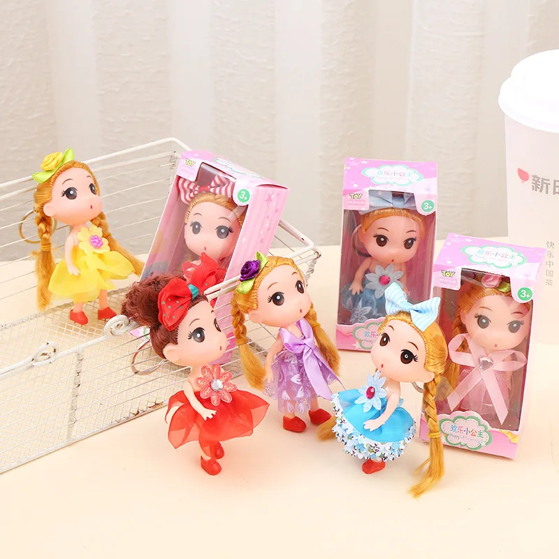 

2021 NEW Mini Doll Creative Decoration Key Chain Gift Box Cute Loli Doll Model Toy For Children Girl Kids