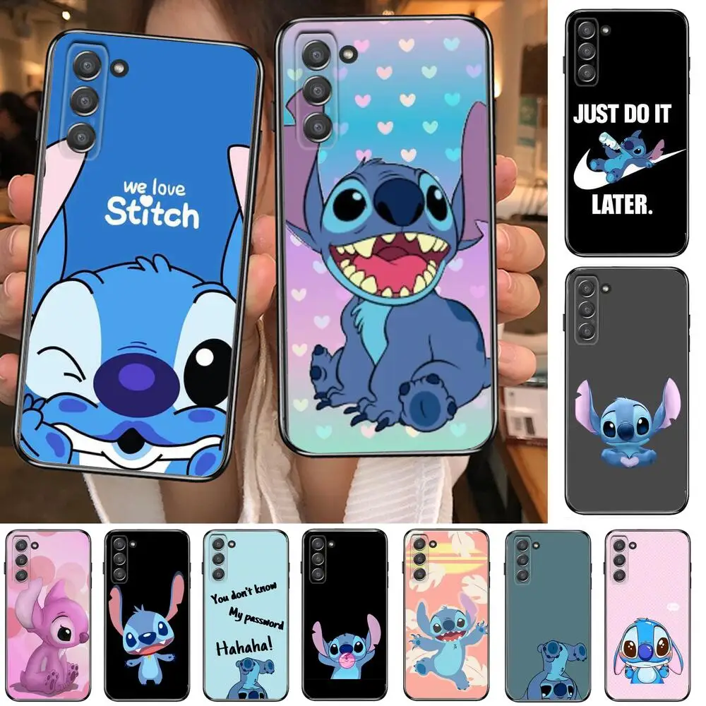 Чехол для телефона с забавным диснеевским стичем SamSung Galaxy s6 s7 S8 S9 S10E S20 S21 S5 S30 Plus fe 5G