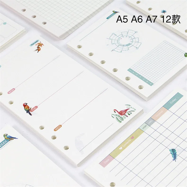 Записная книжка серии Forest Заполняемая с 6 отверстиями спиральная Обложка