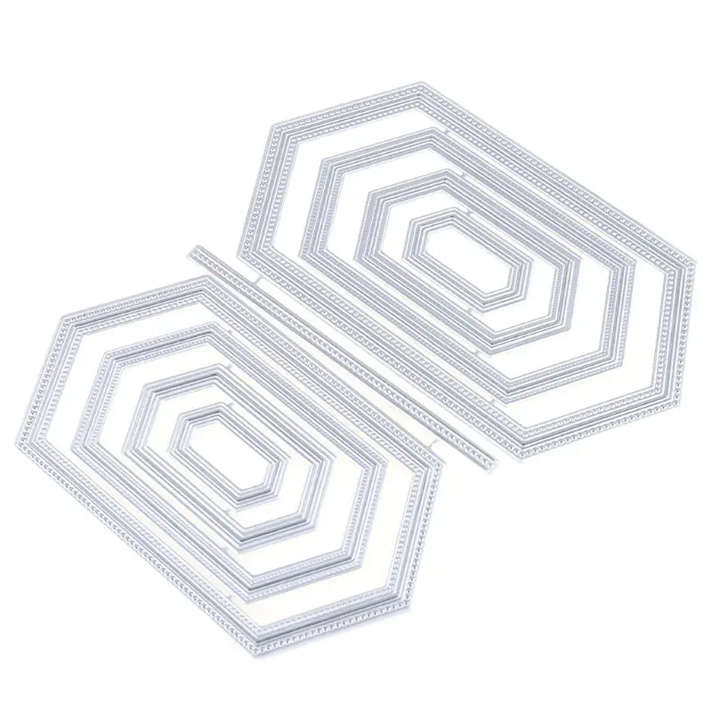

Hexagon Metal Cutting Dies DIY Scrapbooking Paper Stamping Die Decor