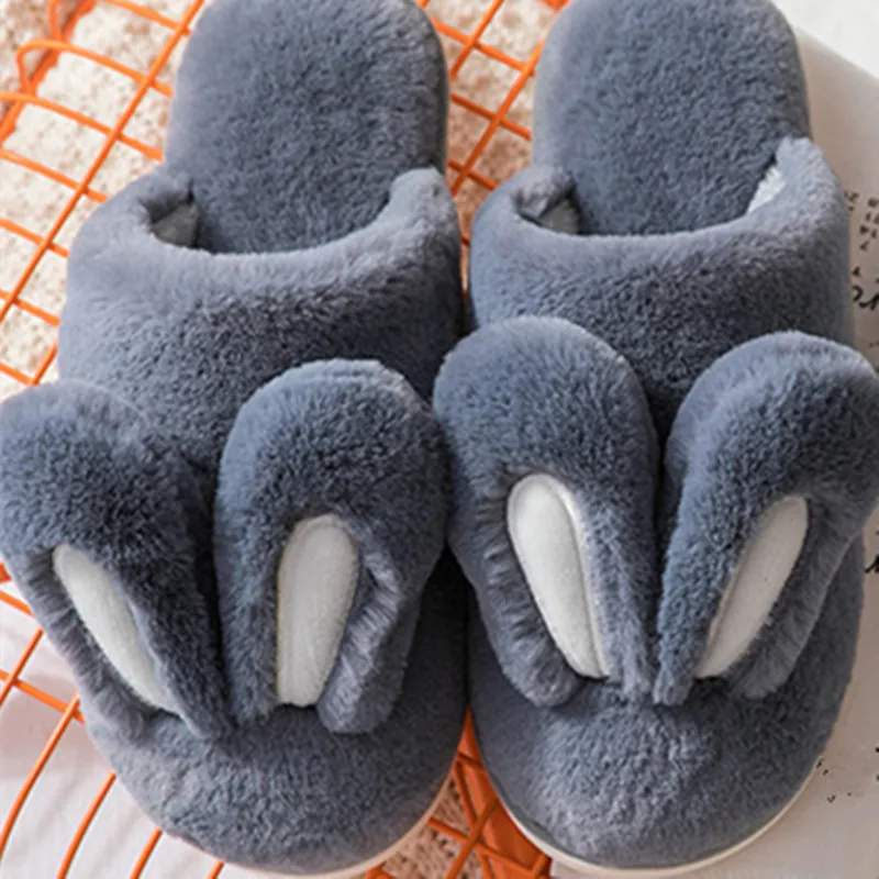 Мужские домашние тапочки зимние теплые милые модные Нескользящие на платформе с