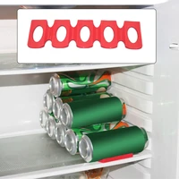 red silicone fridge can beer wine bottle rack holder mat stacking tidy tool kitchen gadgets silicone can holder mat organizer