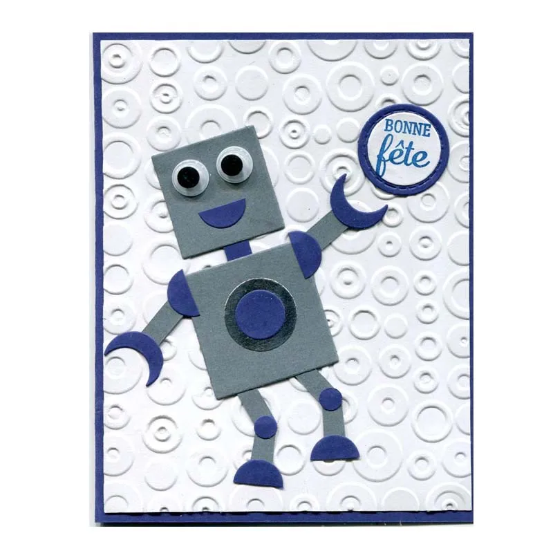 Вырубные штампы в виде робота фотоальбом с тиснением фотография скрапбукинг