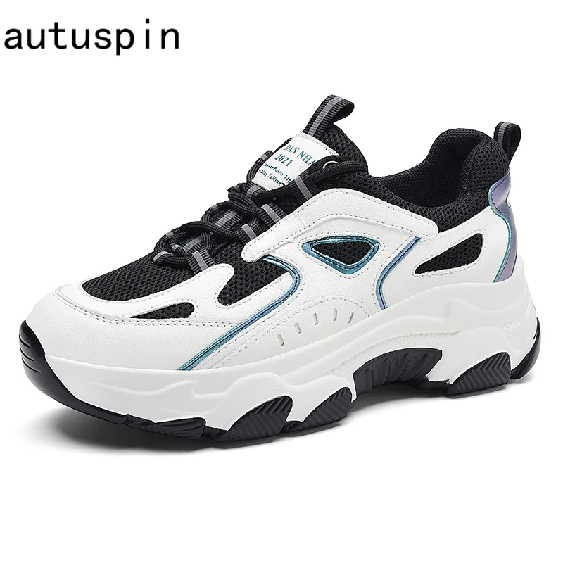 

Autuspin Winter Platform Sneakers for Women Fashion Outdoor Street Korean Style Sport Running Shoes Woman Casual Chunky Footwear