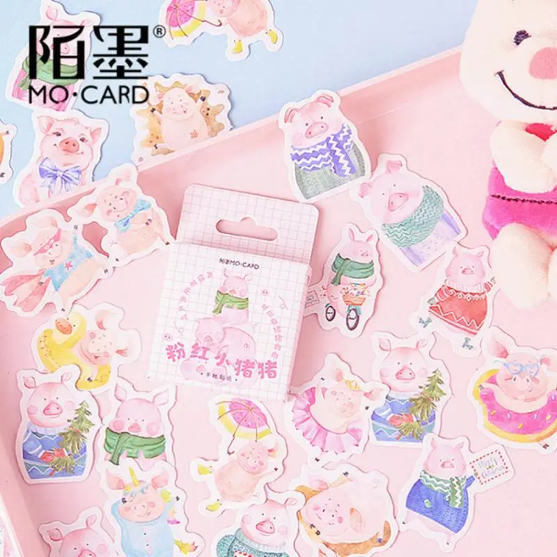 

1@# 1 Box Lovely The Little Pig Pattern Decoracion Stickers Scrapbooking Stickers Student Office Supplie
