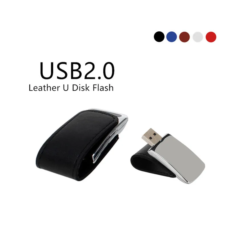 

leather metal key chain usb flash drive 4GB 8GB pen drive 16GB pendrive 32GB 64GB usb 2.0 creative usb memory stick wedding gift