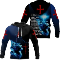 mens hoodie premium christian jesus 3d all over printed unisex sweatshirt for menwomen autumn casual pullover zipper streetwear