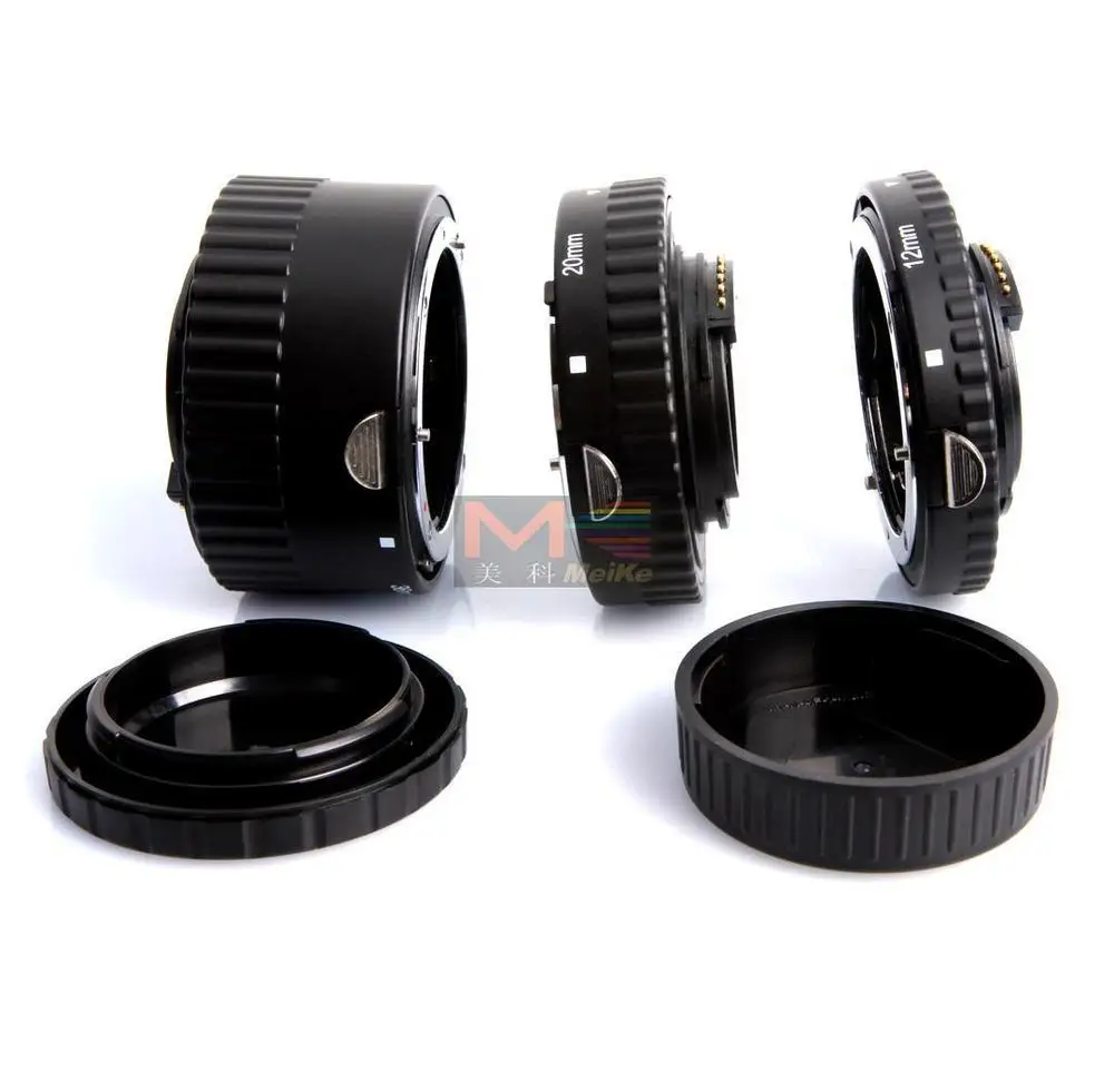 Meike Macro Lens for Camera, Adapter Ring for Nikon D3100 D5000, 12, 20, 36mm, with Auto Focus, All Lenses for DSLR AF, N-AF1-B,